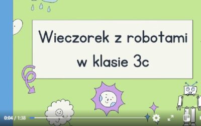 Wieczorek z robotami w klasie 3c