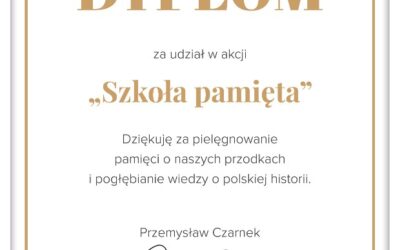 #SzkołaPamięta – podziękowania za udział w akcji