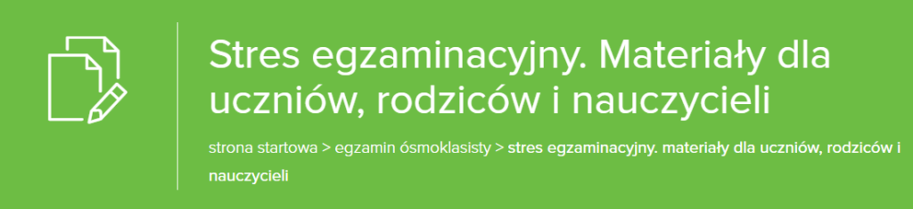 Radzenie Sobie Ze Stresem Egzaminacyjnym Szkoła Podstawowa Nr 8 3833