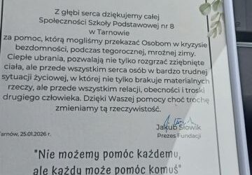 Ciepło, które łączy – szkolna akcja pomocy osobom bezdomnym