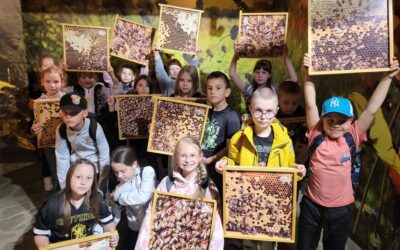 Wycieczka klasy 2b do pasieki w Stróżach